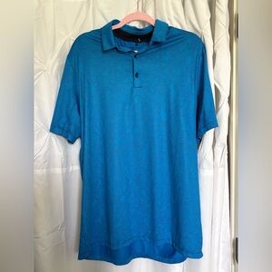 Nike Dri Fit Golf Polo Shirt Mens Large Blue